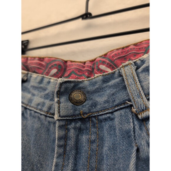 VTG Bugle Boy Mom Jeans Women's Size 18 Light Wash 80s 90s Made In USA - Picture 3 of 16